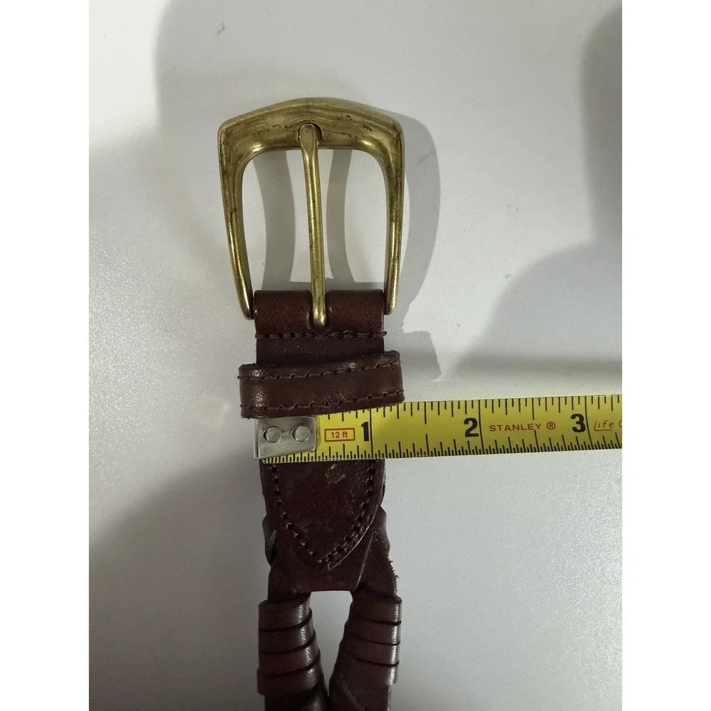 Beautiful Spanish Leather Braided Boho Western Belt Sz 32 ‎ 37.5
